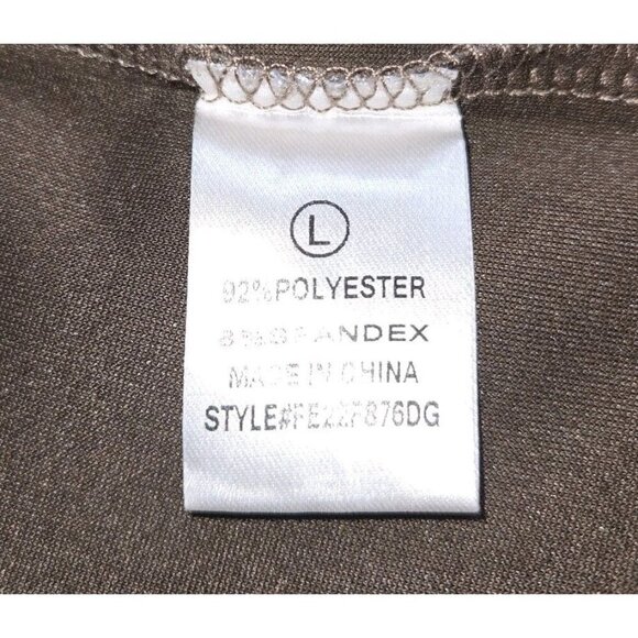 Fashion On Earth Faux Suede Mini Skirt Front Buttons Pockets Large Beige FE22F87 - Picture 6 of 7